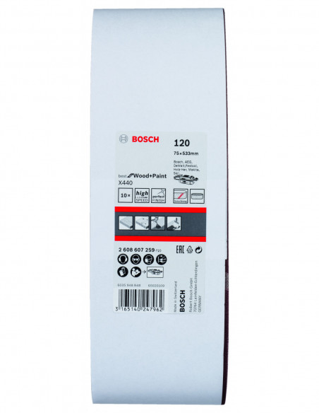 Banda de lija X440 Best for Wood and Paint para lijadora de banda