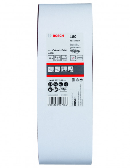 Banda de lija X440 Best for Wood and Paint para lijadora de banda