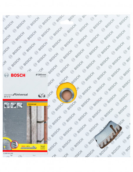 Disco de corte de diamante Standard for Universal, orificio de 25,4 mm para sierras de mesa y sierras a gasolina (Ø 300)