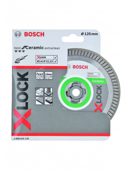 Disco de corte para cerámica "X-LOCK Best for Ceramic Extra Clean Turbo" (Ø 125)