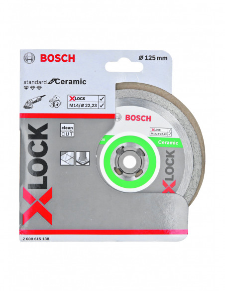 Disco de corte de diamante X-LOCK Standard for Ceramic para amoladoras angulares (Ø 125)