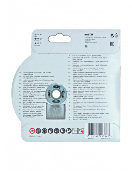 Disco de corte de diamante X-LOCK Standard for Ceramic para amoladoras angulares (Ø 125)