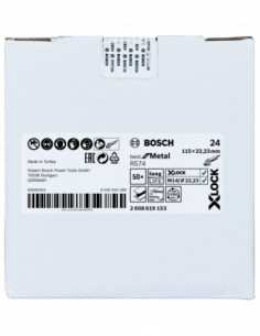 Comprar Disco de lija de fibra para metal "X-LOCK R574 Best for Metal" (Ø 115). Ref: 2608619153 2