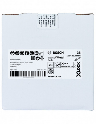 Disco de lija de fibra X-LOCK R444 Expert for...