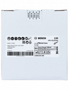 Comprar Disco de lija de fibra X-LOCK R780 Best for Metal and Inox (Ø 125). Ref: 2608619188 2