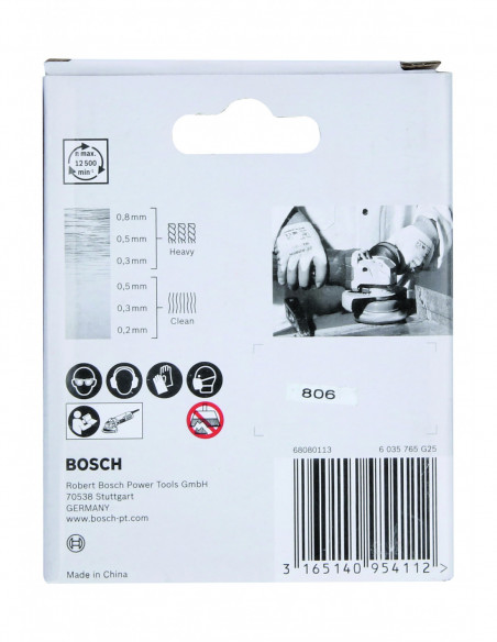 Cepillo de vaso ondulados Clean for Metal para amoladoras X-LOCK (Ø 75)