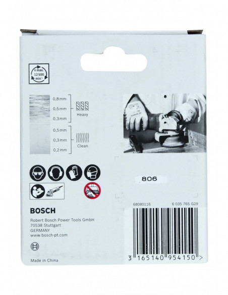 Cepillo de vaso anudado Heavy for Inox para amoladoras angulares X-LOCK (Ø 75)