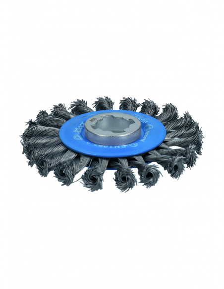 Rueda de alambre anudado Heavy for Metal para amoladoras angulares X-LOCK (Ø 115)
