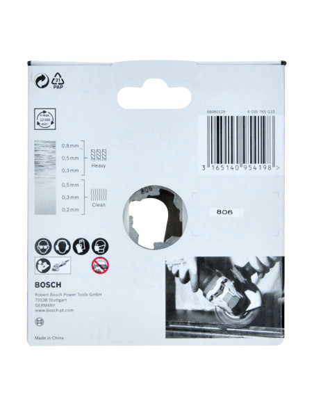 Rueda de alambre anudado Heavy for Inox para amoladoras angulares X-LOCK (Ø 115)