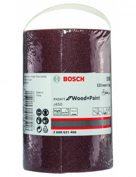 Rollo de paño de lija J450 Expert for Wood para lijado manual