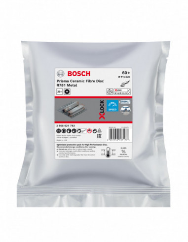 Disco de lija de fibra X-LOCK R781 Prisma...