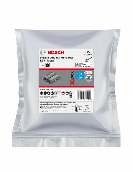 Disco de lija de fibra X-LOCK R781 Prisma Ceramic (Ø 125)