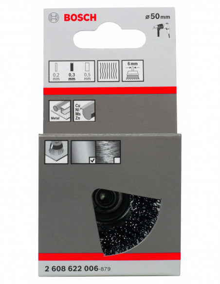 Cepillo de vaso ondulados Clean for Metal para taladros (Ø 50)