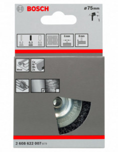 Comprar Rueda de alambre ondulado para taladros Clean for Metal (Ø 75). Ref: 2608622007 2