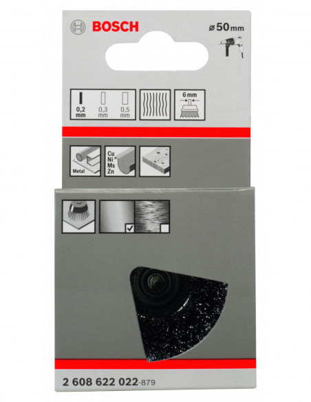 Cepillo de vaso ondulados Clean for Metal para taladros (Ø 50)