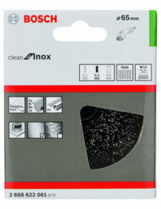 Comprar Cepillo de vaso ondulados Clean for Inox para amoladoras angulares (Ø 65). Ref: 2608622061 2