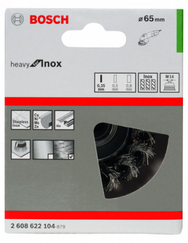 Cepillo de vaso anudado Heavy for Inox para...