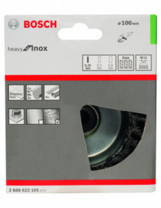 Comprar Cepillo de vaso anudado Heavy for Inox para amoladoras angulares (Ø 100). Ref: 2608622105 2