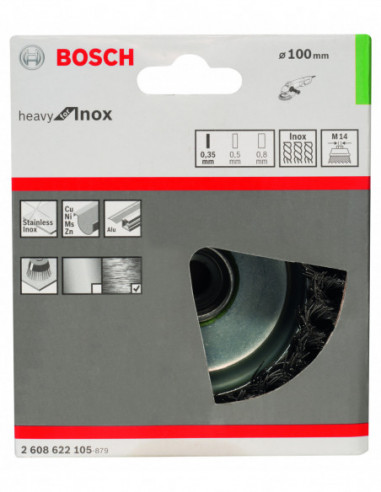 Cepillo de vaso anudado Heavy for Inox para...