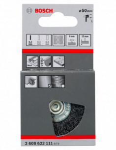 Comprar Rueda de alambre ondulado para taladros Clean for Metal (Ø 50). Ref: 2608622111 2