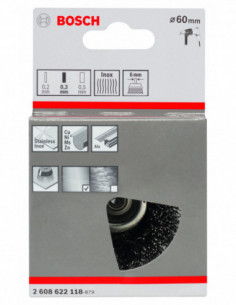 Comprar Cepillo de vaso ondulados Clean for Inox para taladros (Ø 60). Ref: 2608622118 2