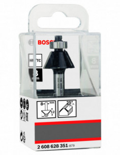 Comprar Fresa para biselar Standard for Wood con un ángulo de 25 grados (Ø 23,7). Ref: 2608628351 2