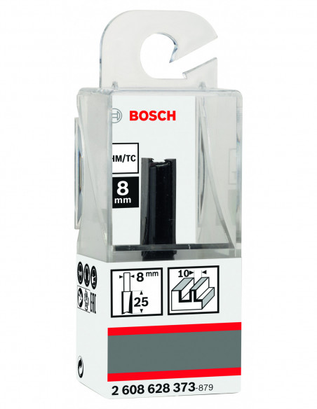 Fresa recta Standard for Wood con longitud extra y dos acanaladuras (Ø 10)