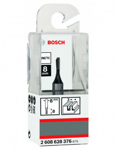 Fresa recta Standard for Wood, una acanaladura...