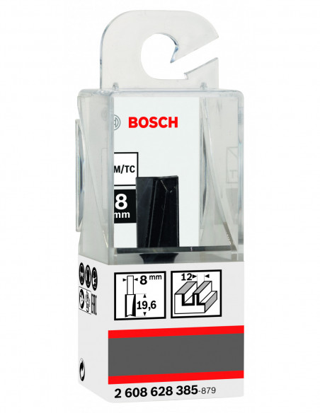 Fresa recta Standard for Wood con dos acanaladuras (Ø 12)