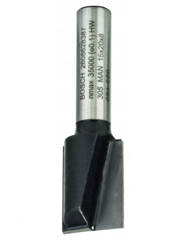 Comprar Fresa recta Standard for Wood con dos acanaladuras (Ø 15). Ref: 2608628387