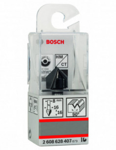 Comprar Fresa para ranuras en V Standard for Wood con dos acanaladuras (Ø 16). Ref: 2608628407 2