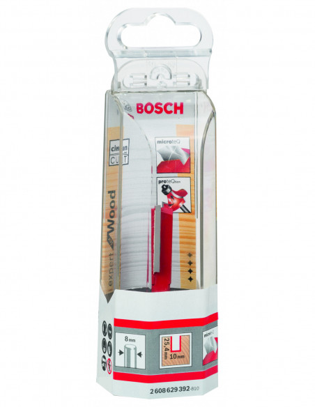 Fresa recta Expert for Wood con dos acanaladuras (Ø 10)