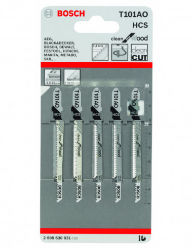 Hoja sierra de calar T 101 AO Clean for Wood