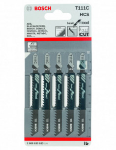 Comprar Hoja de sierra de calar T 111 C Basic for Wood. Ref: 2608630033 2