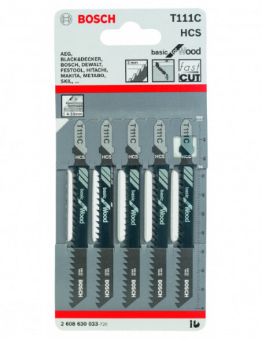 Hoja de sierra de calar T 111 C Basic for Wood