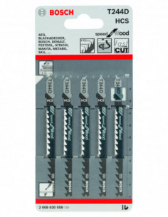 Comprar Hoja de sierra de calar T 244 D Speed for Wood. Ref: 2608630058 2