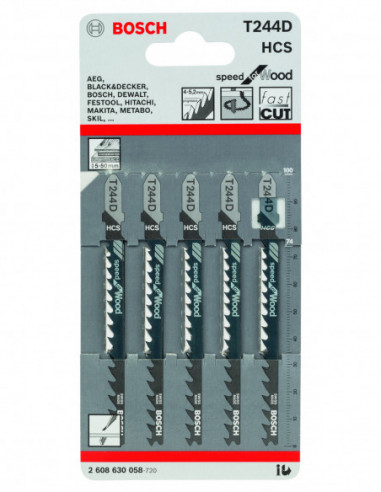 Hoja de sierra de calar T 244 D Speed for Wood