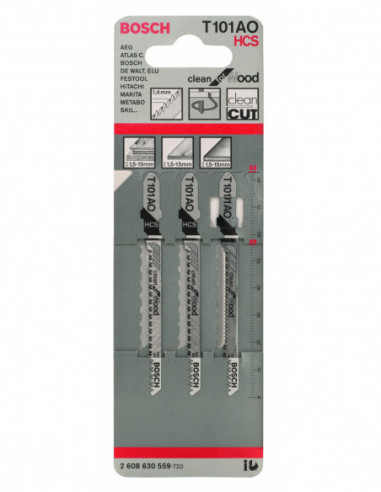 Hoja sierra de calar T 101 AO Clean for Wood