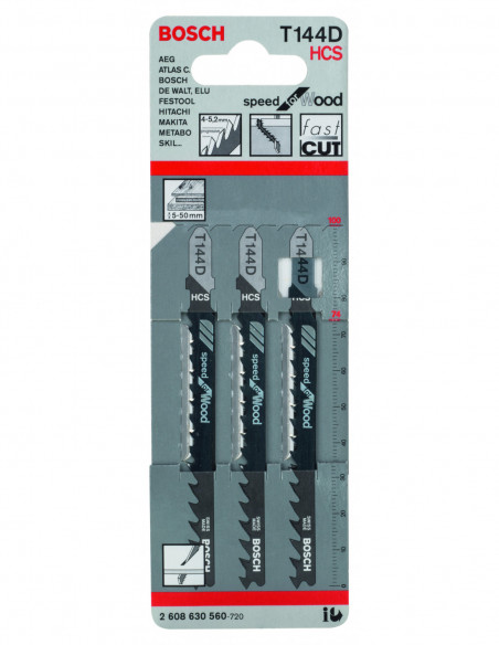 Hoja de sierra de calar T 144 D Speed for Wood