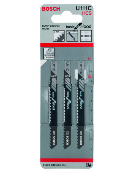 Hoja de sierra de calar U 111 C Basic for Wood