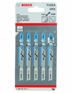 Comprar Hoja de sierra de calar T 118 A Basic for Metal. Ref: 2608631013 2
