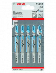 Comprar Hoja de sierra de calar T 118 B Basic for Metal. Ref: 2608631014 2