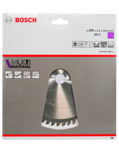 Disco de sierra circular multimaterial para sierras portátiles