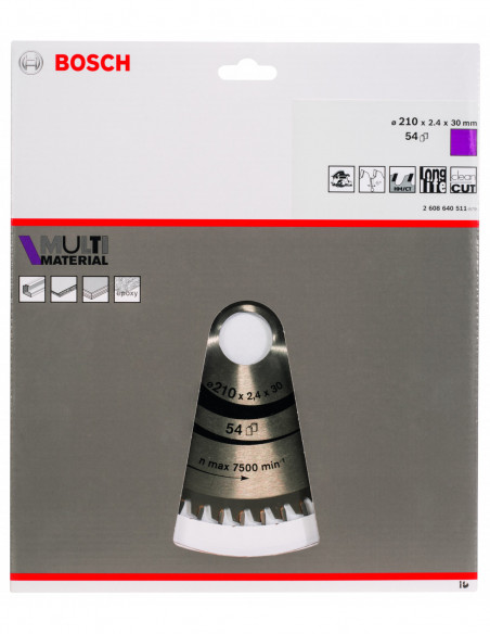 Disco de sierra circular multimaterial para sierras portátiles