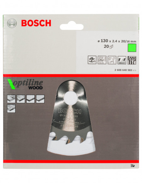 Disco de sierra circular Optiline Wood para sierras portátiles