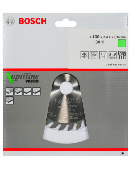 Disco de sierra circular Optiline Wood para sierras portátiles