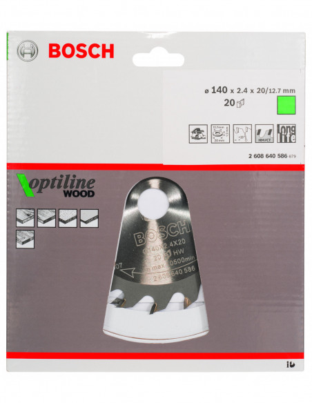 Disco de sierra circular Optiline Wood para sierras portátiles