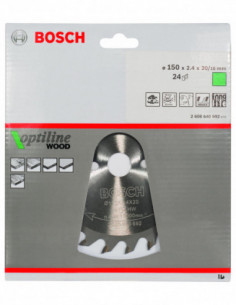 Comprar Disco de sierra circular Optiline Wood para sierras portátiles. Ref: 2608640592 2