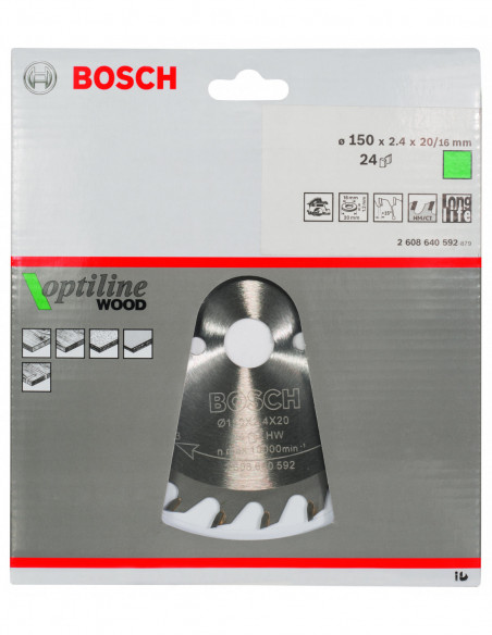 Disco de sierra circular Optiline Wood para sierras portátiles