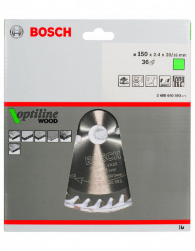 Disco de sierra circular Optiline Wood para...